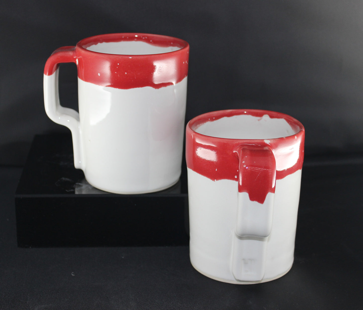 Mug, White with Color Dip Rim