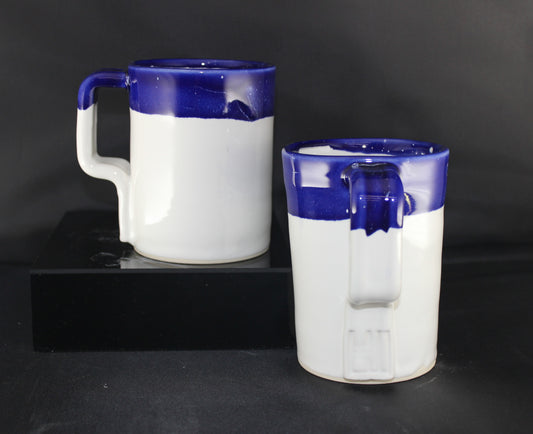 Mug, White with Color Dip Rim