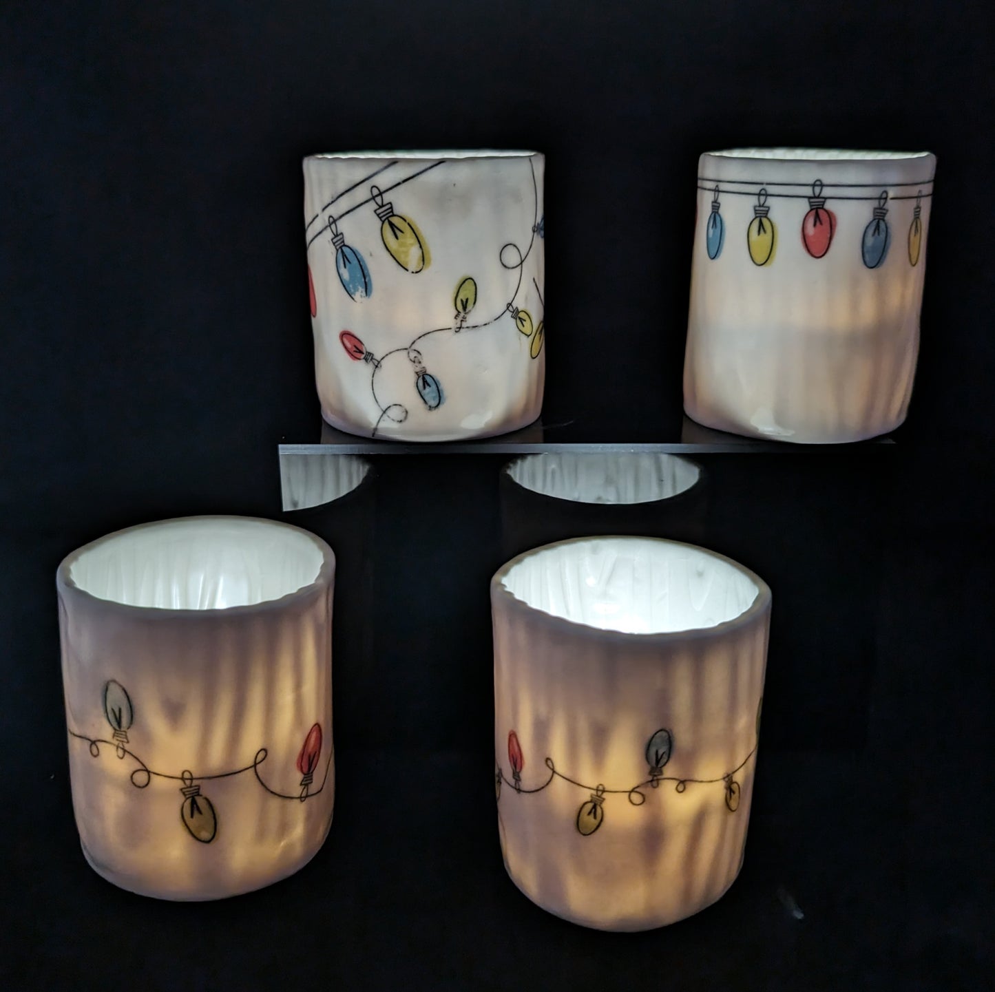 Candle Holder Votive/Tea Holiday Design