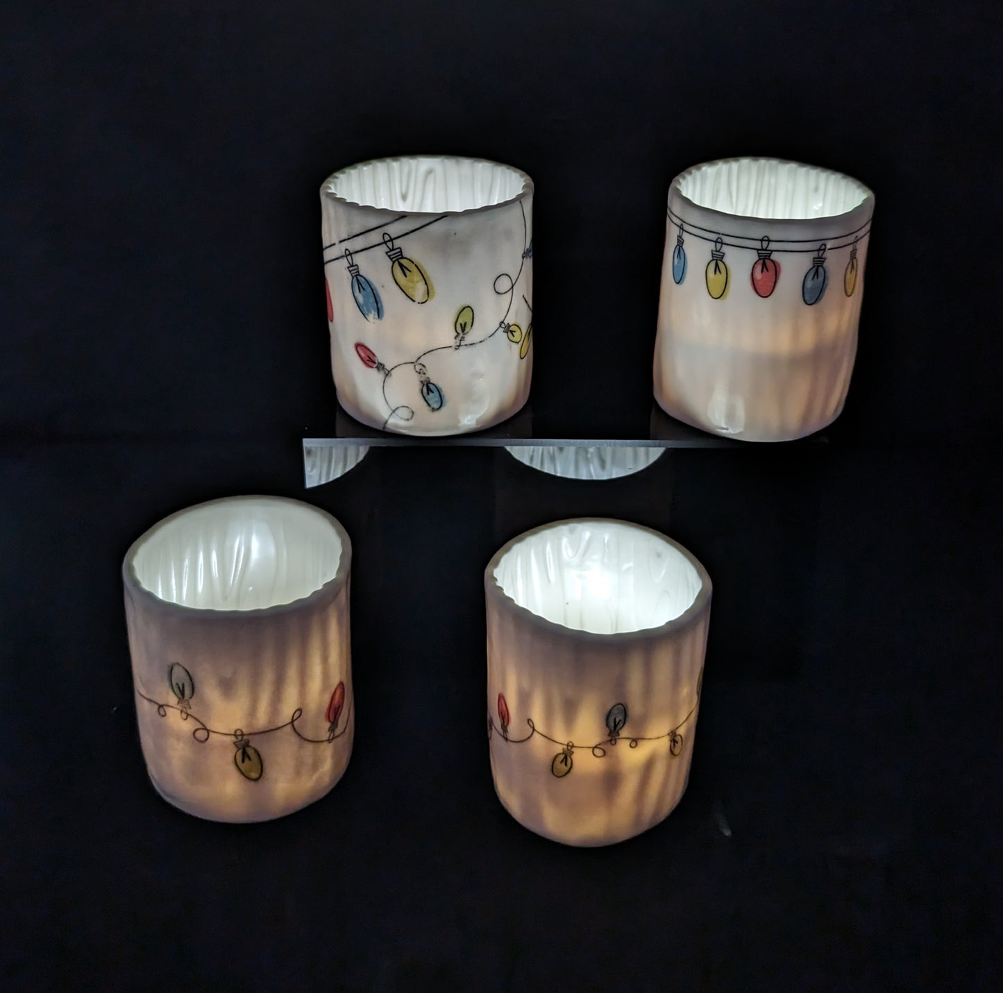 Candle Holder Votive/Tea Holiday Design