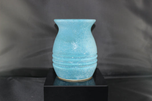 Vase, pineapple shaped, carved