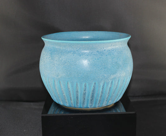 Bowl, Fluted with Flared Rim