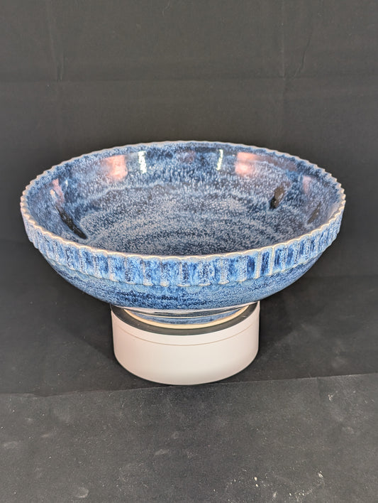 Bowl, Serving with Fluted Rim