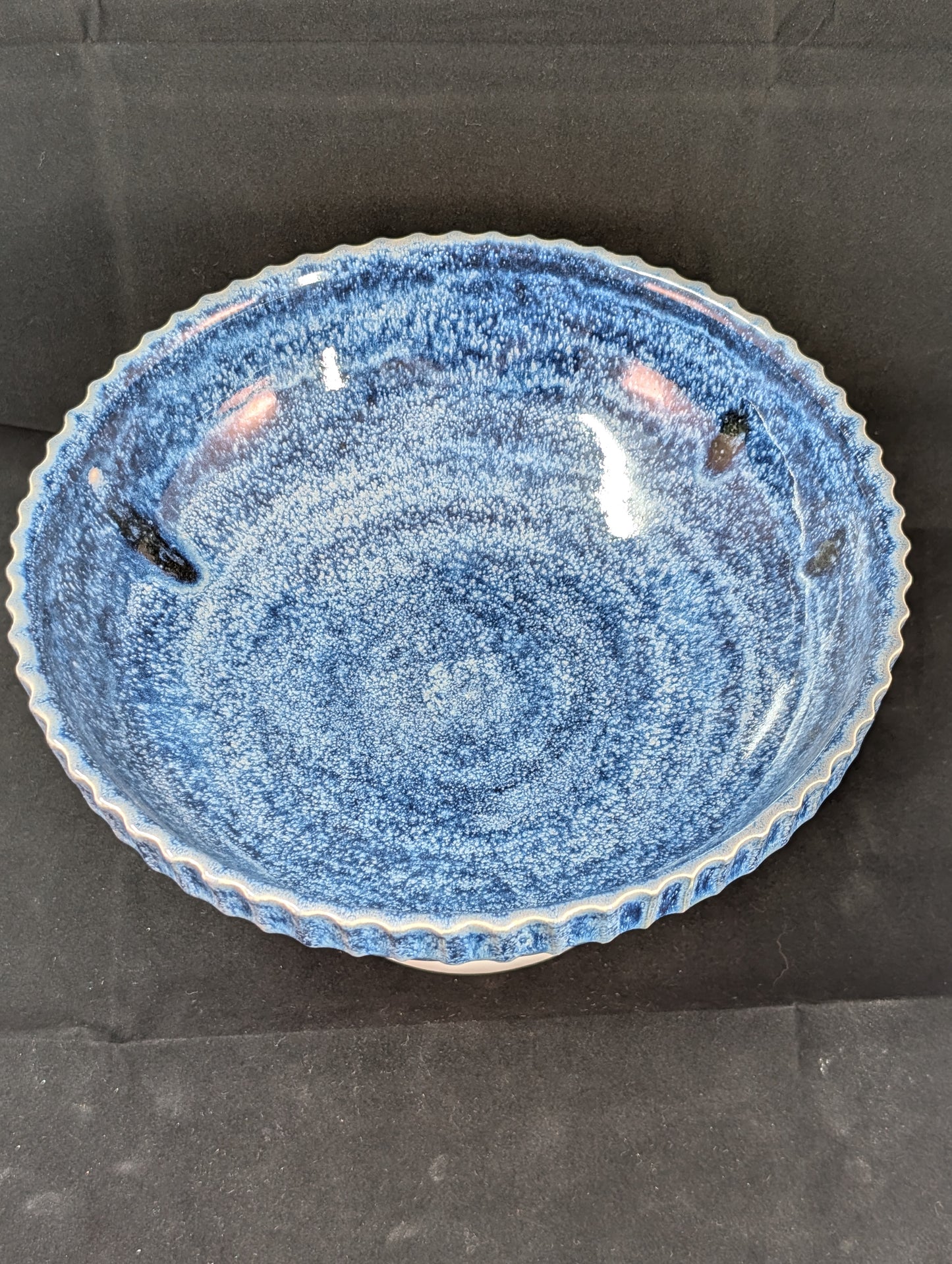 Bowl, Serving with Fluted Rim